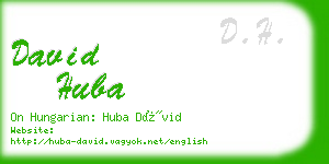 david huba business card